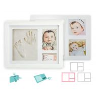 HI-N-SEEK Baby Handprint and Footprint Kit [Unique Design]| 3-in-1 | Extra Pocket For Keepsake, Wrist Tag, Mini Hair Bow, Perfect Baby Boy Baby Girl Gift, Nursery Footprint Kit For Baby Show