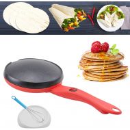 [아마존베스트]HIPIBEST Portable Electric Crepe Maker with Non-Stick Coating，Electric Griddle Crepe Maker Automatic Temperature Control Hot Plate Cooktop for Crepes, Blintzes, Pancakes, Tortillas 1 Pack