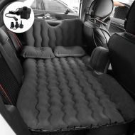 HIRALIY Premium Quality Car Travel Back Seat Inflatable Air Mattress 2 Air Pillows,2 Air Piers,1 Travel Neck Pillow,Mattress and Piers can be Separated so Mattress can be Used Like Normal
