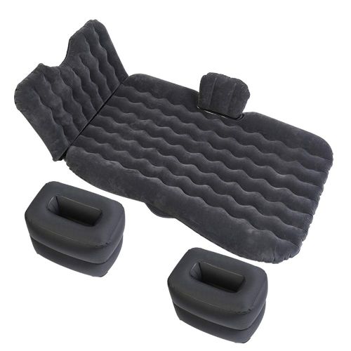  HIRALIY Premium Quality Car Travel Back Seat Inflatable Air Mattress 2 Air Pillows,2 Air Piers,1 Travel Neck Pillow,Mattress and Piers can be Separated so Mattress can be Used Like Normal