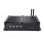 HISTTON Fanless Mini PC Desktop PC with Intel Celeron 1037U 1.8Ghz 300M WiFi Suitable for Home, Office Computers (8GB RAM 256GB SSD+1TB HDD)