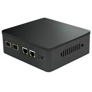 HISTTON Intel Celeron J1900 2 Fiber Optic Port Mini Computer Windows 10 Quad Core Micro Computer Linux VGA Nettop Fiber Gigabit Ethernet (8GB RAM, 32GB SSD)