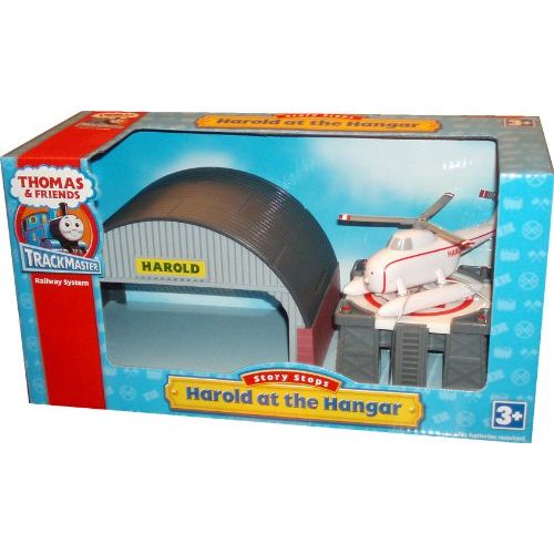  HIT Thomas and Friends Trackmaster Railway System Story Stops Playset - Harold at the Hangar with Heliport Hangar, Helicopter Landing Pad and Harold the Helicopter