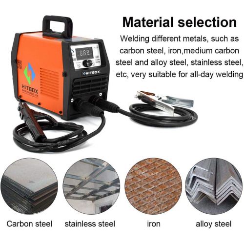  HITBOX ARC Welder ARC160A Stick Welding Machine Digital Inverter Welder 220V DC Lift TIG Portable Welding Machine