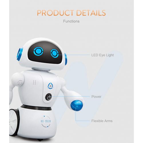  [아마존베스트]Hi-Tech Wireless Interactive Robot Toy Robot for Boys, Girls, Kids, Children (Blue)