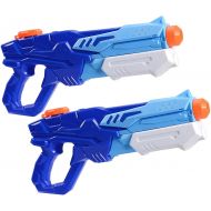 HITOP Water Guns for Kids,2 Pack Super Squirt Guns Soaker,600CC Water Guns Big for Adults Water Toys for Kids Outdoor Summer Swimming Pool Beach Water Fighting Play Toys Guns Gifts