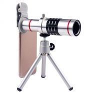 HITSAN INCORPORATION Universal 18X Zoom Telescope Telephoto Camera Lens with Tripod Mount & Mobile Phone Clip, for iPhone, Galaxy, Huawei, Xiaomi, LG, HTC and Other Smart Phones (S