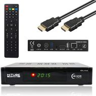 HITUBE Combo 4K Pro Combo Satellite Receiver with DVB S2X and DVB C/T2 Tuner UHD 2160p H.265 HEVC E2 Linux WiFi
