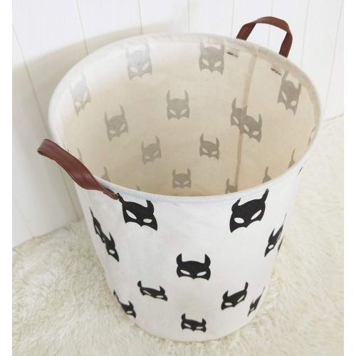  HIYAGON Large Sized Canvas Storage Baskets with Handle,Collapsible & Convenient Home...