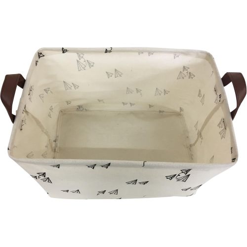  [아마존베스트]HIYAGON Rectangular Storage Box Basket for Baby, Kids or Pets - Fabric Collapsible Storage Bin for...