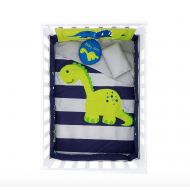HIYAGON Baby Dinos 6 Piece Crib Bedding Set for Boys