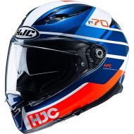 HJC F70 Tino Helmet (Large) (Orange/Blue/White)