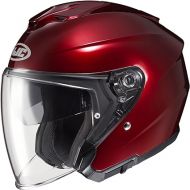 i30 Men's Street Motorcycle Helmet - Wine / Large