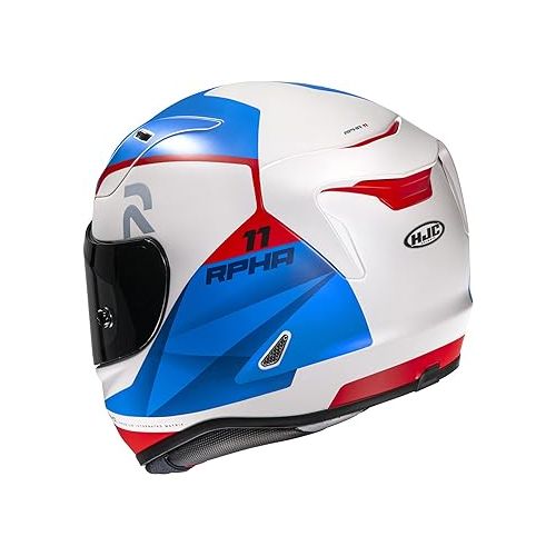  HJC RPHA 11 Pro Texen Helmet (Large) (White/Blue/RED)