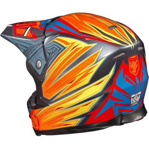 HJC Helmets HJC FG-X Legendary Lucha Off-Road Motocross Helmet (MC-3H, Large)