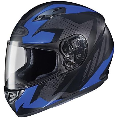  HJC Helmets CS-R3 Unisex-Adult Full Face Treague Motorcycle Helmet (BlackBlue, XX-Large)