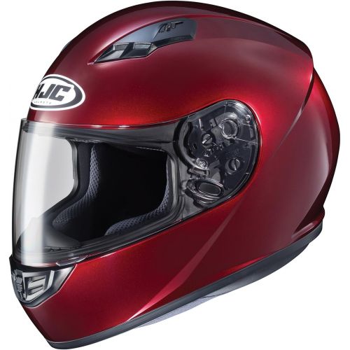  HJC Helmets CS-R3 Unisex-Adult Full Face Metallic Motorcycle Helmet (Wine, Small)