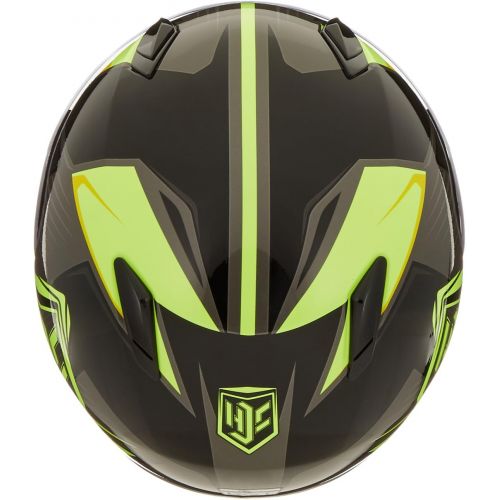  HJC Helmets HJC CL-Y Striker MC-3H Youth Motorcycle Riding Helmet (NeonBlack, Small)