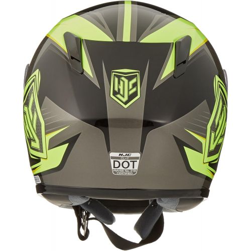  HJC Helmets HJC CL-Y Striker MC-3H Youth Motorcycle Riding Helmet (NeonBlack, Small)