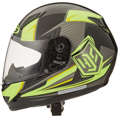  HJC Helmets HJC CL-Y Striker MC-3H Youth Motorcycle Riding Helmet (NeonBlack, Small)