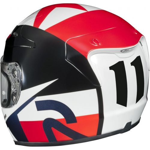  HJC Helmets HJC Ben Spies Replica III Mens RPHA-10 Sports Bike Motorcycle Helmet - MC-1  Large