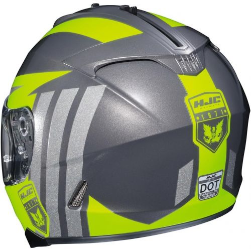  HJC Helmets HJC IS-17 Grapple Full-Face Motorcycle Helmet (Hi VizSilver, X-Large)