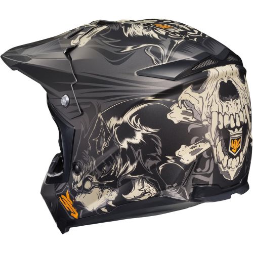  HJC Helmets HJC CL-X7 El Lobo Off-Road Motocross Helmet (MC-5F, Medium)