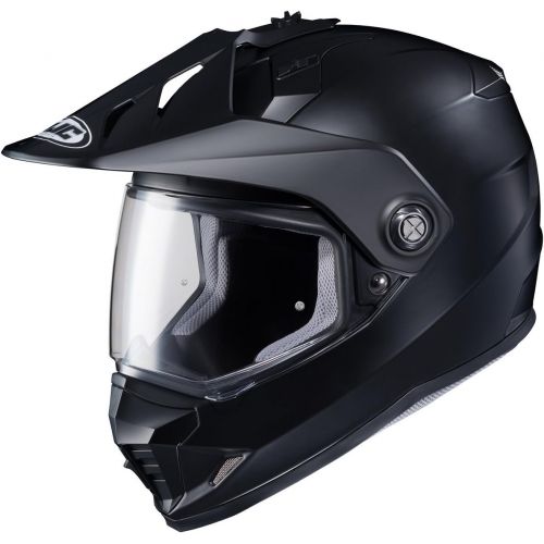  HJC Helmets HJC Solid Mens DS-X1 Dual Sport Motorcycle Helmet - Semi Flat AnthraciteX-Large