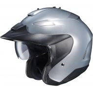 HJC Helmets HJC IS-33 II Open-Face Motorcycle Helmet (Silver, Medium)