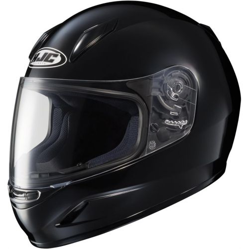  HJC Helmets HJC Solid Youth Boys CL-Y Sportsbike Motorcycle Helmet - Black  Medium