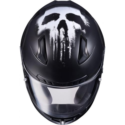  HJC Helmets HJC CL-17 Motorcycle Helmet Marvel Series The Punisher Black XX-Large