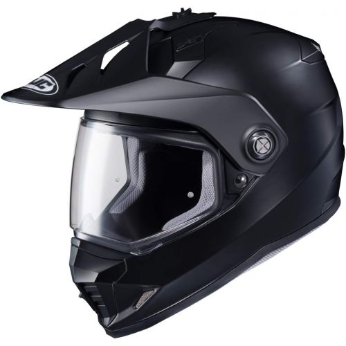  HJC Helmets HJC Solid Mens Semi-Flat DS-X1 Street Bike Motorcycle Helmet - Matte Black Large
