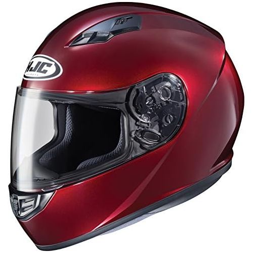  HJC Helmets CS-R3 Unisex-Adult Full Face Metallic Motorcycle Helmet (Wine, Large)