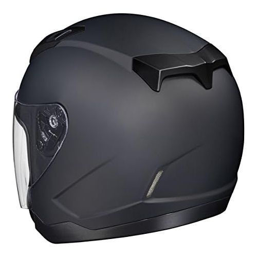  HJC Helmets HJC CL-JET Open-Face Motorcycle Helmet (Black, Large)