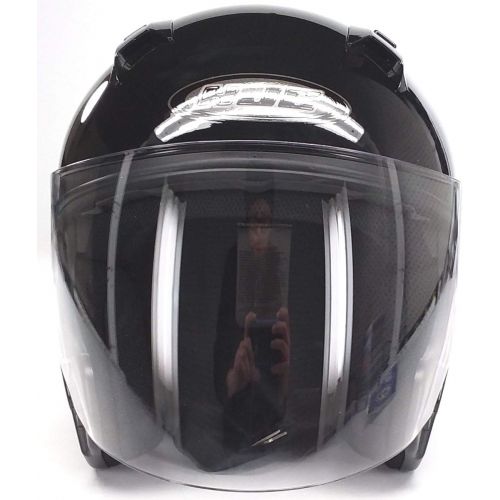  HJC Helmets HJC CL-JET Open-Face Motorcycle Helmet (Black, Large)