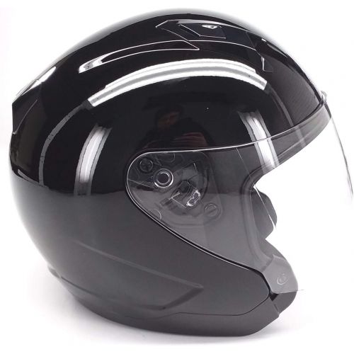  HJC Helmets HJC CL-JET Open-Face Motorcycle Helmet (Black, Large)