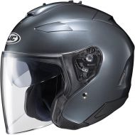 HJC Helmets HJC IS-33 II Open-Face Motorcycle Helmet (Anthracite, Large)
