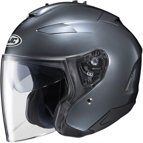  HJC Helmets HJC IS-33 II Open-Face Motorcycle Helmet (Anthracite, Large)