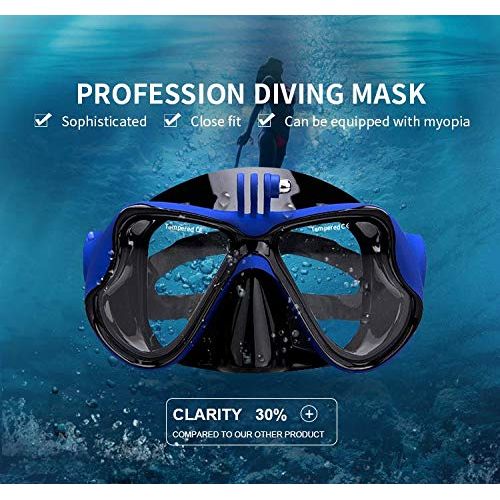  HJKB Palau Mask Fin Snorkel Set with Snorkeling Gear Bag