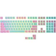 HK Gaming Pudding Keycaps Set Doubleshot PBT Keycap Set Full 108 OEM Profile Key Set ANSI US-Layout for Mechanical Keyboard Compatible with Cherry MX, Gateron, Kailh, Outemu Miami