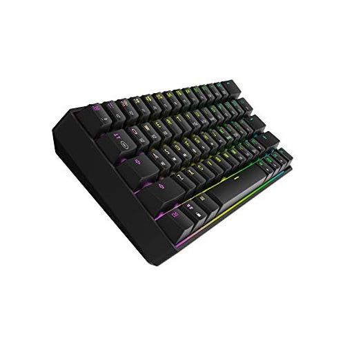  [아마존베스트]HK Gaming GK61 Mechanical Gaming Keyboard - 61 Keys, Multicolour RGB Illuminated LED Backlight, Wired, Programmable for PC/Mac Gamer