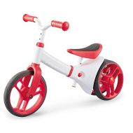 HK-Bikes Haktoys 2 in-1 Red No-Pedal Balance Bike-N-Tricycle Learn to Ride | for Toddlers and Kids Ages 2+ | Adjustable Seat and Handlebars | Self-Balance Perfect for Training