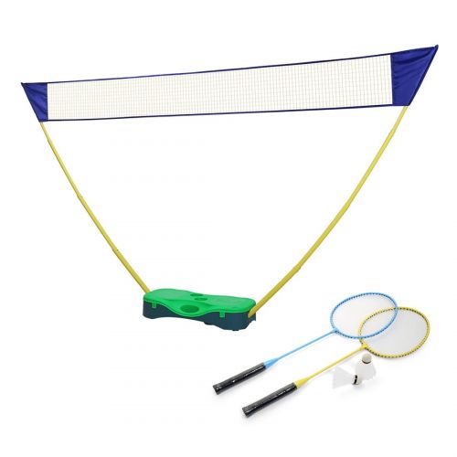  HLC 3 in 1 Outdoor Folding Adjustable Badminton Set,Tennis, Badminton, Volleyball Net with Stand, Battledore