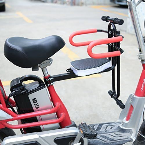  [아마존베스트]HMANE Child Seat for Bike Front Mount Quick Dismounting Safety Seat for Bicycle Electrombile with Guardrail Armrest and Pedal