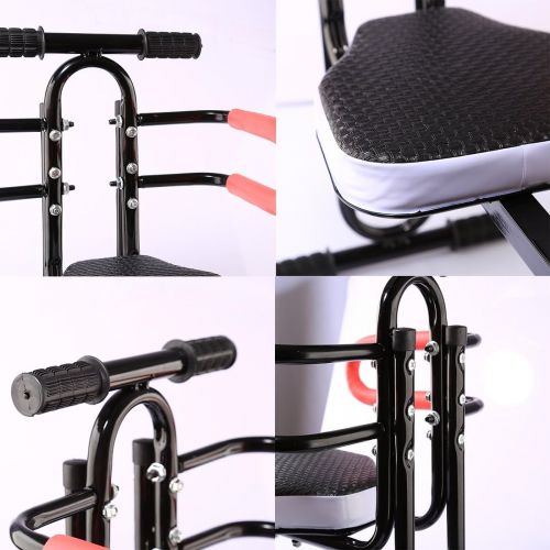  [아마존베스트]HMANE Child Seat for Bike Front Mount Quick Dismounting Safety Seat for Bicycle Electrombile with Guardrail Armrest and Pedal