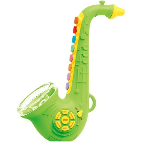  HMANE Saxophone Musical Instrument Toys with Light & Sound Early Education Toy for Boys Girls - Green