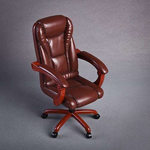  HMANE 1/6 Scale Office Boss Swivel Chair for 12 Action Figure, Dollhouse Accessories Miniature Furniture, Black