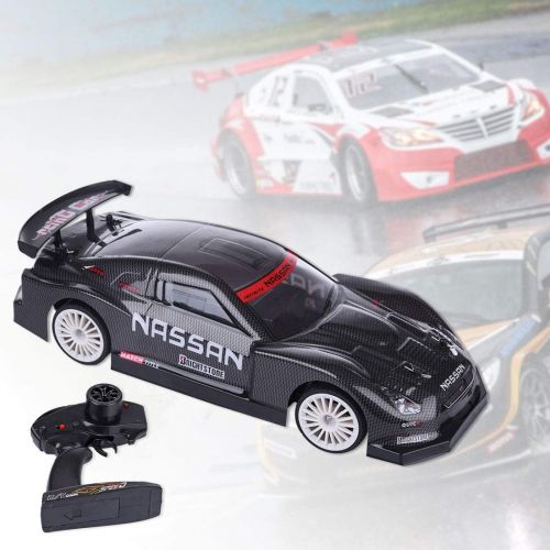  HMANE 1/14 2.4G 4WD RC Racing Car Remote Control 20KM/H High-Speed Vehicle RC Drift Car Toy - (Carbon Fiber Black)