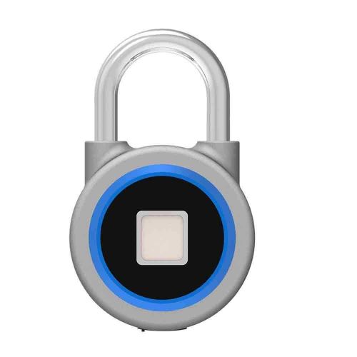  HMJY Smart Fingerprint Padlock, Portable Bluetooth Electronic Lock, Warehouse/Anti-Theft Door Lock/Dormitory Cabinet/Gym Cabinet Padlock