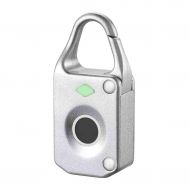 HMJY Smart Fingerprint Padlock, USB Charging Locker Lock, Luggage Bag Password Door Lock, Anti-theft Gym Cabinet Lock,Black